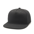 Black Flat Visor Snap back Cap Free Snapback Hat Wholesale in China